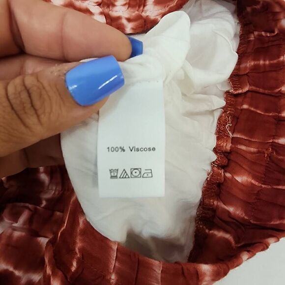 PRETTYGARDEN Size Large Women’s Bohemian Tie Dye Print Long Skirts Button Down H - Picture 7 of 9